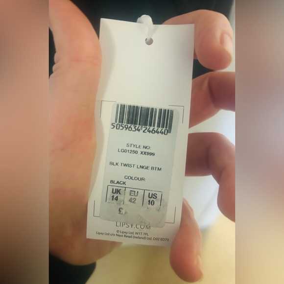 Lipsy London Black super soft black paints NWT tall - Picture 4 of 5